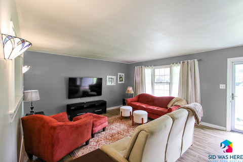 Living Room with Smart TV