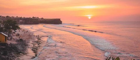 Sunset on Balangan Beach  ➜ 10 min by scooter