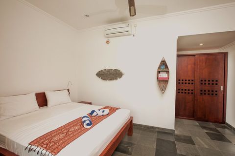 Bedroom has AC and fan, big closet and drawer. Lot of space for your stuff.