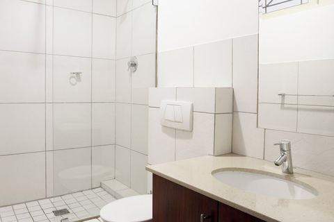 The bathroom and toilet 