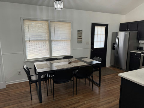 Eat-in kitchen - seats six and provides easy access to deck for indoor-outdoor living