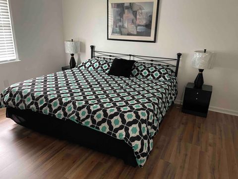 Elegant master king-sized bed!!