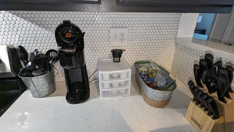 Kitchen coffee/tea station