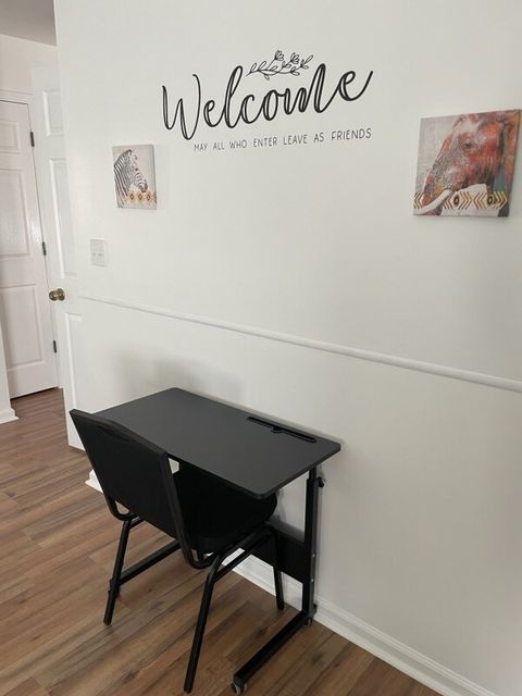 Mobile workspace... move to where you need it - bedroom for privacy, living room for family time... or kitchen if you want to get food in y our keyboard as you eat!!