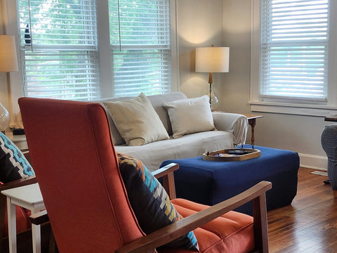 Maybe to many pictures of the seating area with the windows 