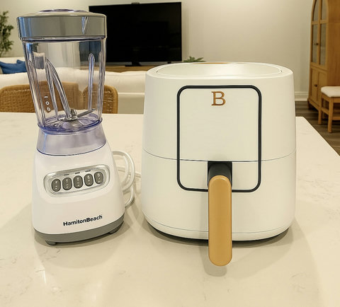 Blender and air fryer for easy vacation meals