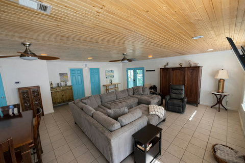 access from bedrooms to living room