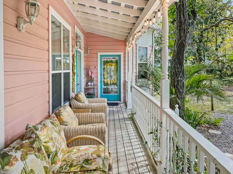 The Pink House Porch