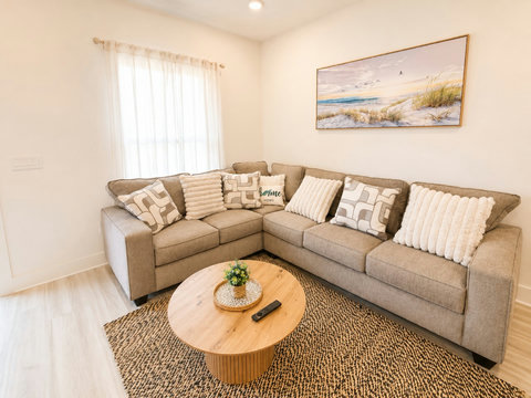 Spacious couch