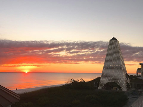 seaside sunset