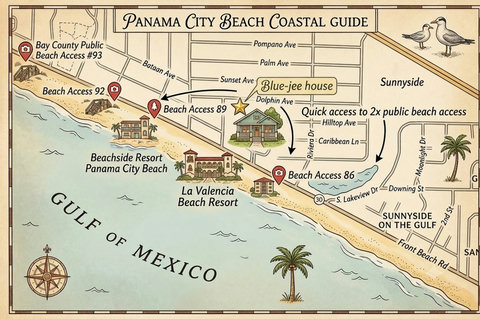 Steps to the beach