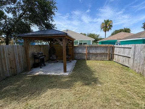Backyard patio