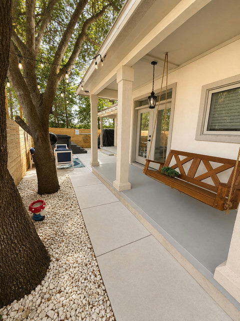 Sip sweet tea on the front porch swing after a day at the beach.