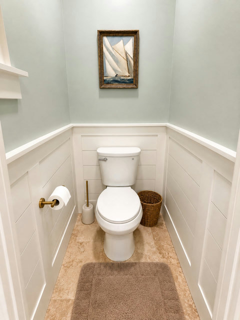 A convenient private water closet adds comfort for larger groups.