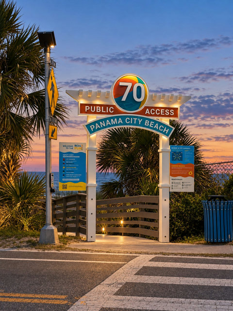 Beach Access 70 just across the street