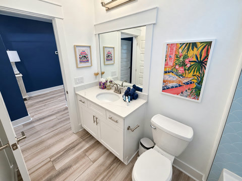 Hall bathroom vanity