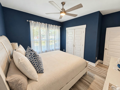 Bedroom 3 with closet and ceiling fan