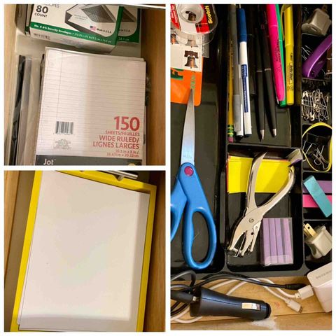 Main desk office supplies