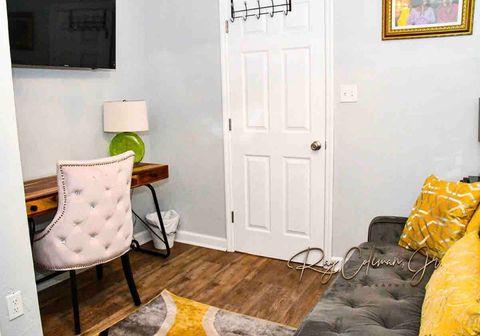 Internet tv can also be used as a monitor if you have an HDMI cable to attach.  Desk drawer contains basic office supplies.