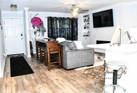 Living room view from patio doors