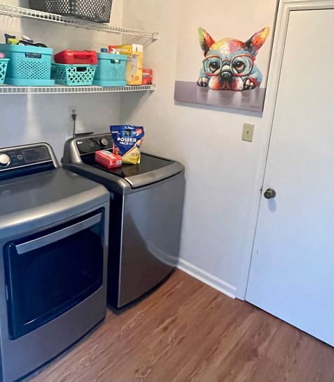 Laundry room with basic supplies 