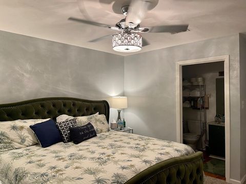 Master bedroom with smart tv