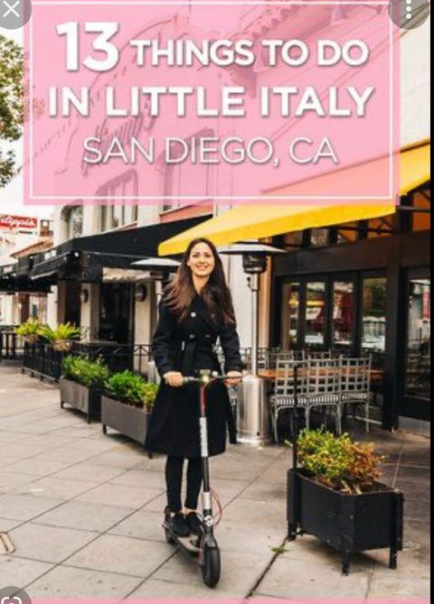 Be sure to visit the 'Little Italy Mercato' and sidewalk cafés every Saturday!
Uber or ride share recommended so you can relax and enjoy :)