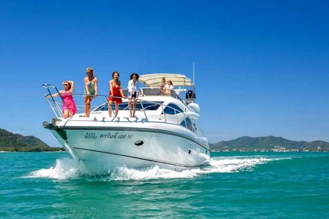 Experience the luxury of renting your own private yacht for a day of island hopping.