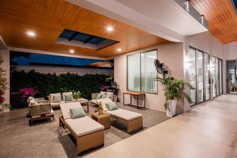 Patio in the evening 