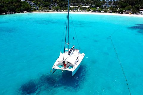 Experience the luxury of renting your own private yacht for a day of island-hopping.