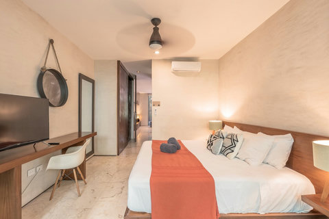 King size bedroom with private bathroom