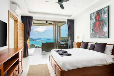 "Chic Repose: Another elegantly appointed bedroom, promising sweet dreams."