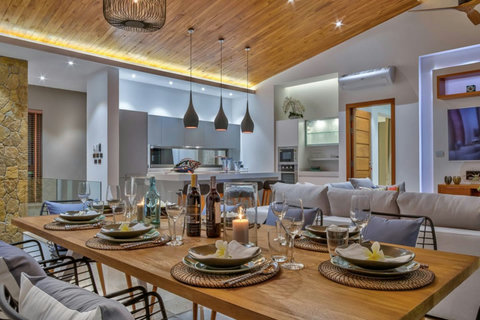 "Elevate your stay with a gourmet experience prepared by our private chef, bringing the flavors of Siam to your dining table."