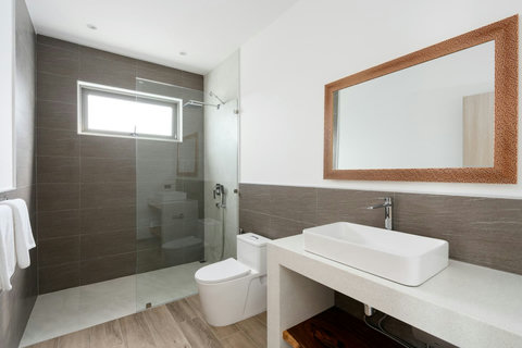 "Another beautifully appointed bathroom for your convenience."