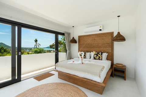 Modern interior opening to the private pool area