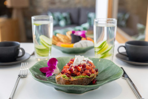 Tropical outdoor dining experience with fresh cuisine at C Villa luxury Koh Samui rental
