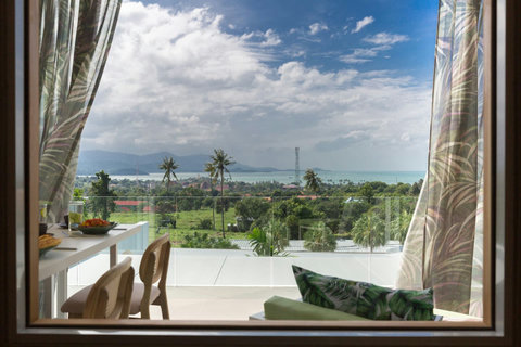 Breathtaking panoramic ocean view from C Villa in Plai Laem, Koh Samui Thailand