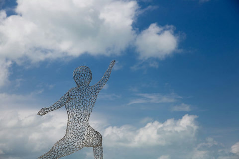 Signature sculpture art piece at C Villa luxury art retreat in Plai Laem, Koh Samui