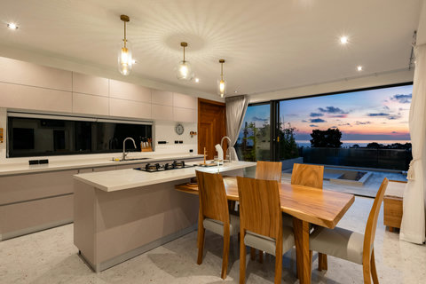 Open-air terrace with panoramic sea views at Villa Maya - 3BR Chaweng Noi villa Koh Samui