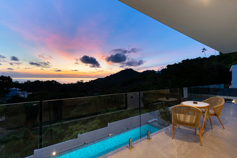 Spectacular Koh Samui sunset panorama from Villa Maya - 3BR sea view villa in Chaweng Noi