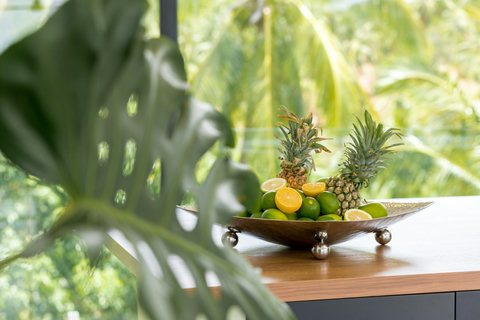 Fresh Tropical Fruit Welcome at Villa Bond - Luxury Koh Samui Villa Rental with Premium Guest Amenities and Garden Views