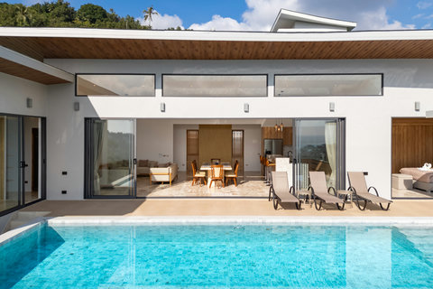 Modern villa with pool and open living at Villa Gala, 4BR Chaweng Noi vacation rental