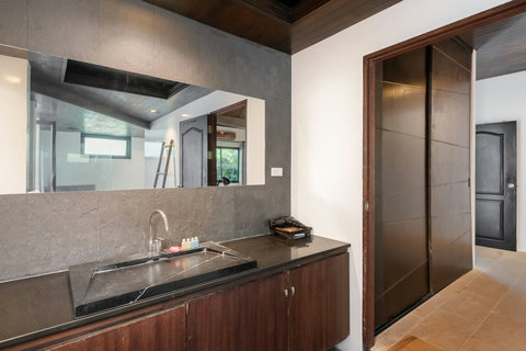 Fully equipped modern kitchen at Sunhouse - self-catering Koh Samui hillside villa at Paradise Village