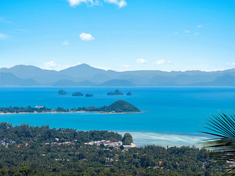 Panoramic view of the Gulf of Thailand from Villa Sunshine’s serene hillside setting