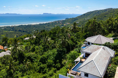 Villa Sunshine perched in the hillside with sweeping sea and jungle views.