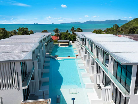 Panoramic sea view from rooftop terrace at Villa Q1, Replay Residence Koh Samui