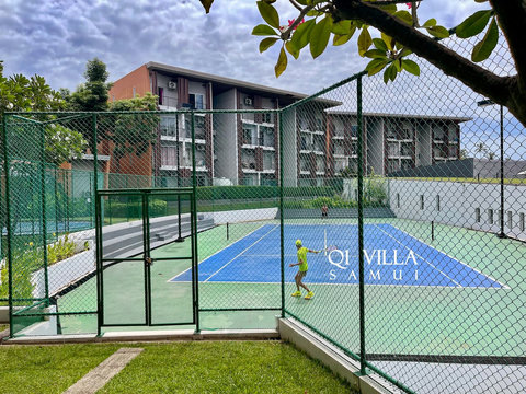 Tennis and padel court at Villa Q1, Replay Residence Bangrak Koh Samui