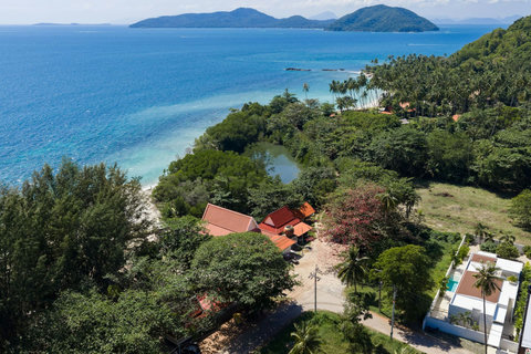 Tropical beachfront location with crystal clear water