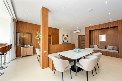 Open-Plan Living and Dining Area - Bankun Koh Samui Beachfront Villa Rental