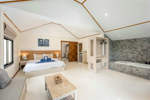 Serene Bedroom with Walk-In Closet and Robes - Bankun Villa Koh Samui